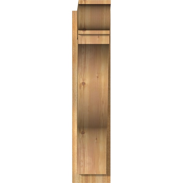 Funston Rough Sawn Traditional Outlooker, Western Red Cedar, 8W X 24D X 36H